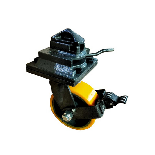 Shipping Container Caster Wheels Skates Heavy Duty Twist Lock Mechanism 7811